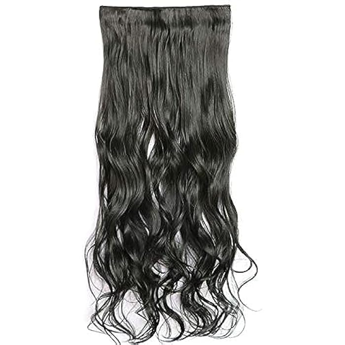 DILLARDS Five Clip Curls Long Curly Hair Wig High Temperature Wire Hair Extension For Female - Image 2